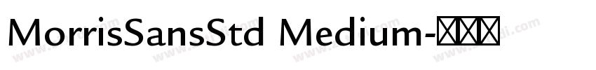 MorrisSansStd Medium字体转换